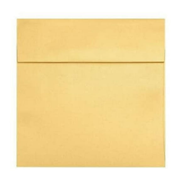 8 1/2 x 8 1/2 Square Envelopes - Gold Metallic (250 Qty.)
