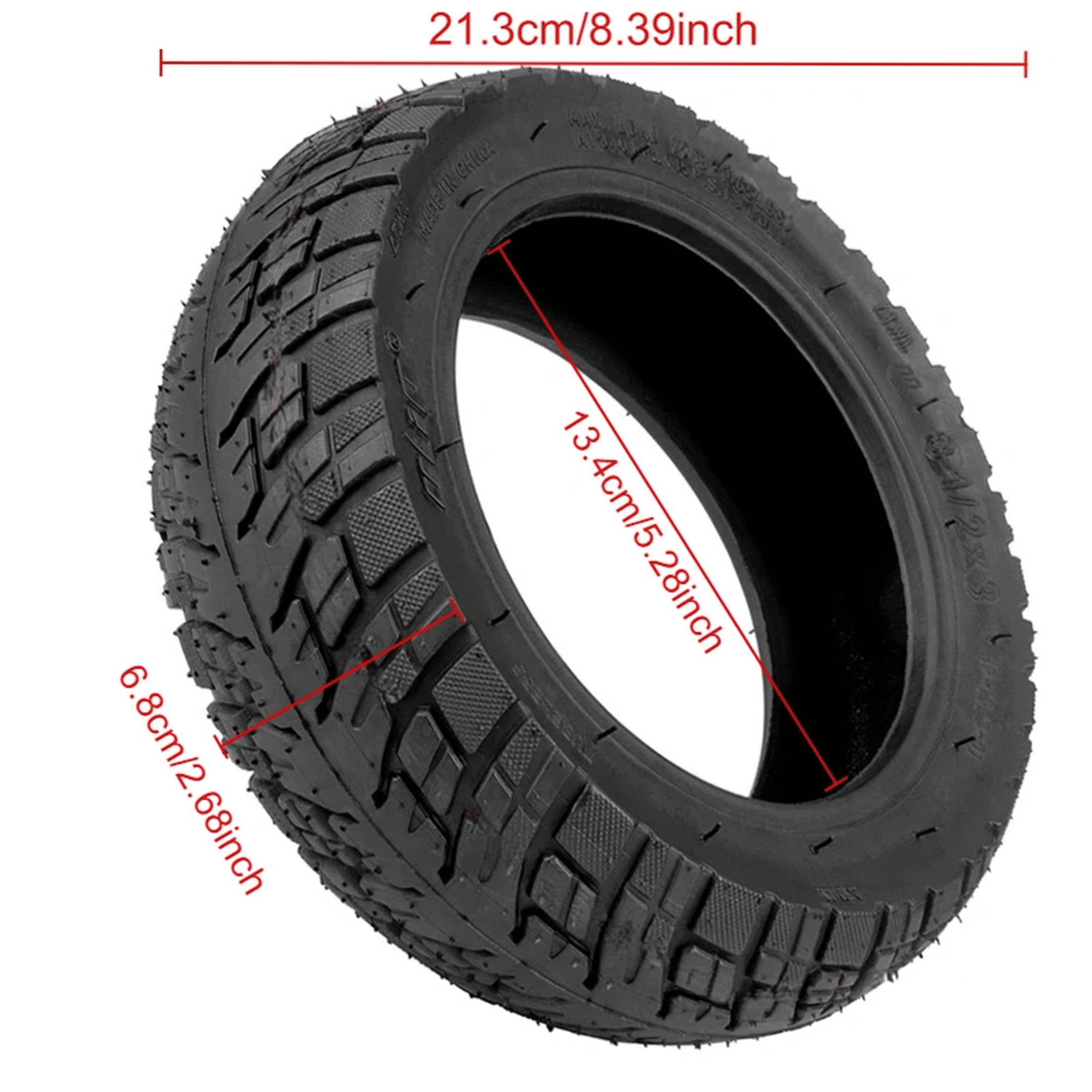 Vocdikficy Schlauchlosreifen 80/55-7.0 - Pannensicherer Straßenreifen