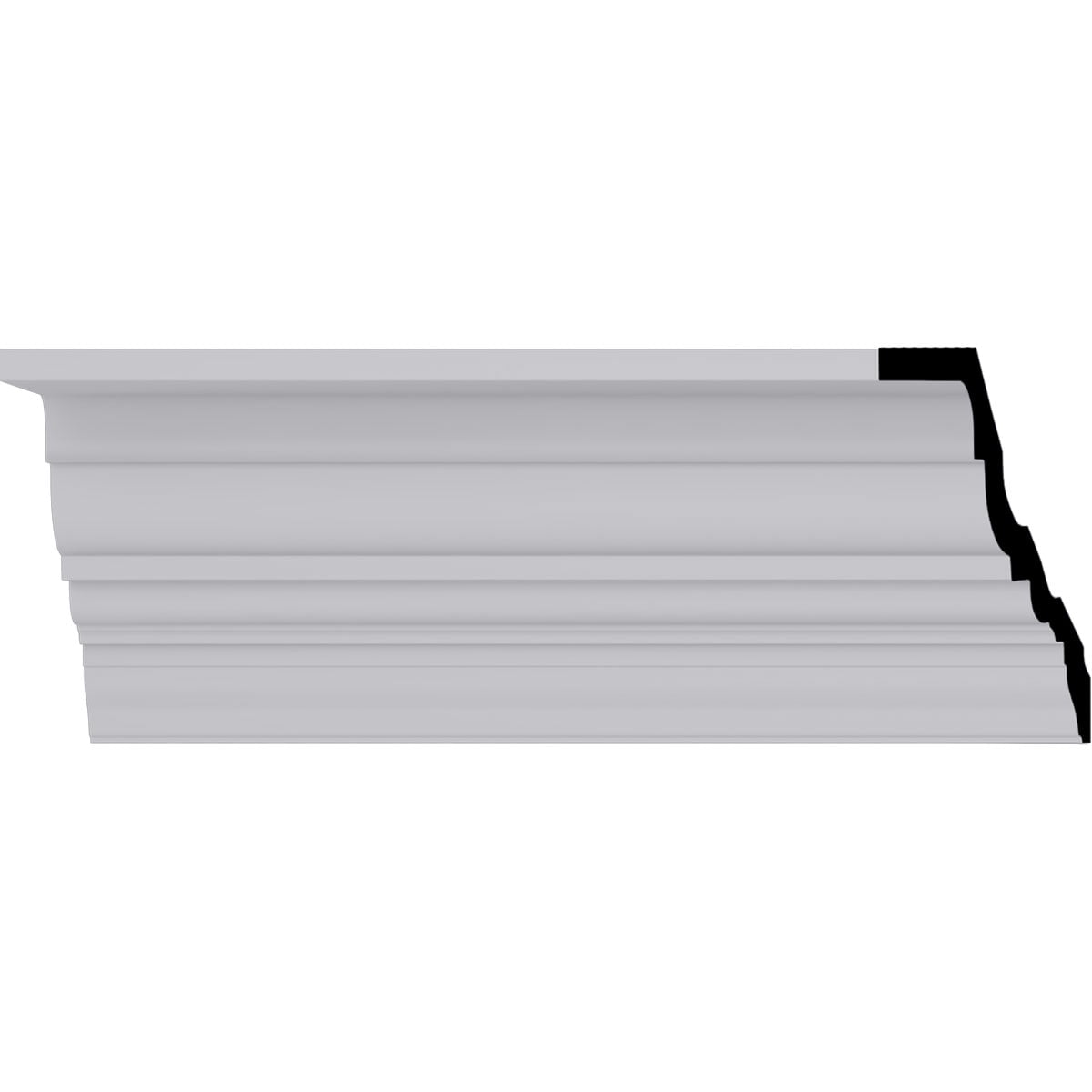 Amelia 94.5'' White Polyurethane Crown Moulding