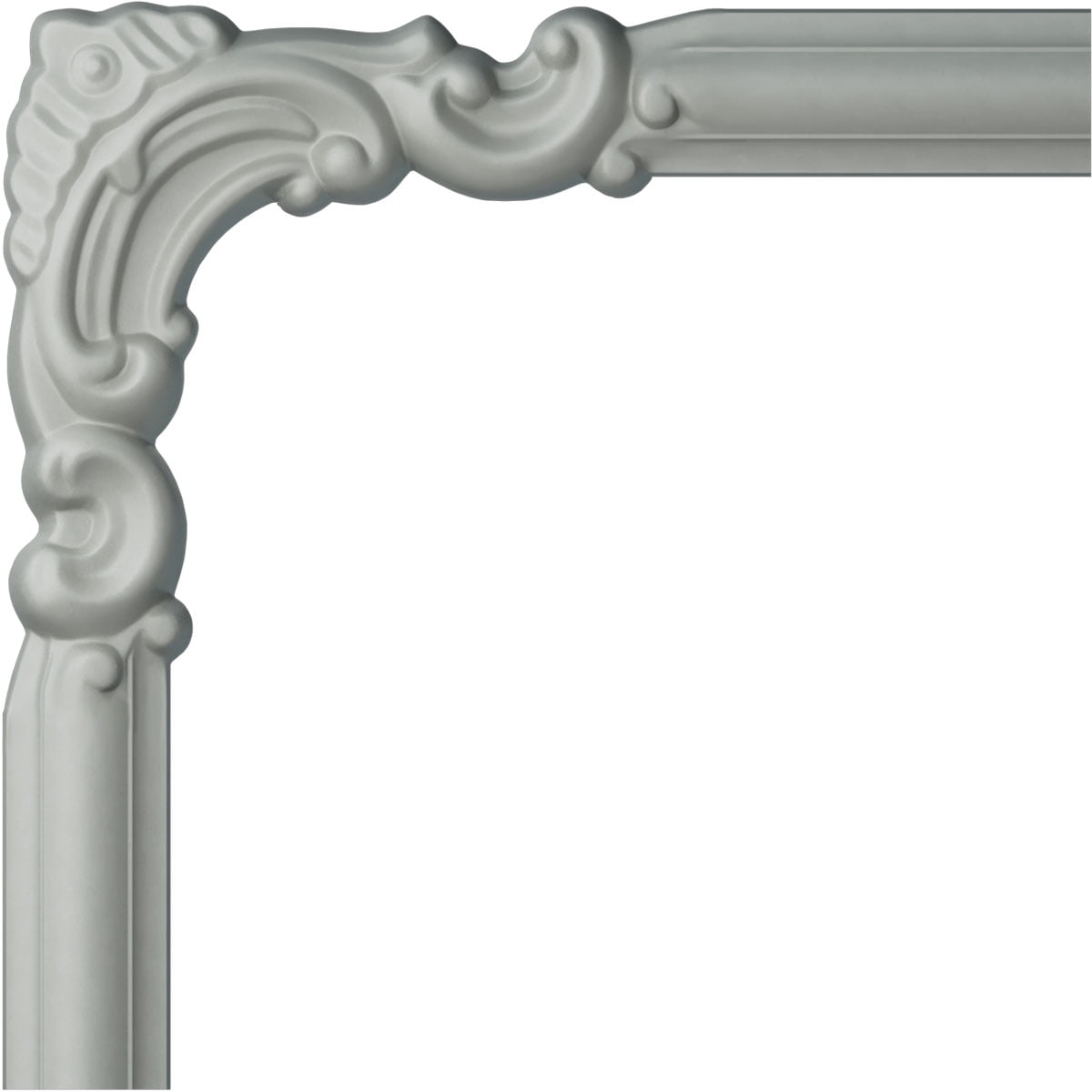 8 1/4" White Primed Urethane Panel Moulding Corner