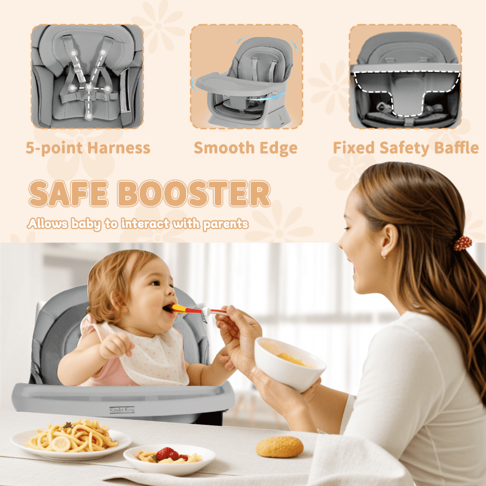 8 In 1 Baby High Chair, Coverts To Dining Booster Seat/Kids Table ...