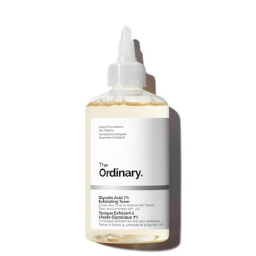 8.1 Fl Oz 240ml Glycolic Acid 7% Exfoliating Toner, Brightening and Smoothing Daily Toner for More Even-Looking Skin Tone