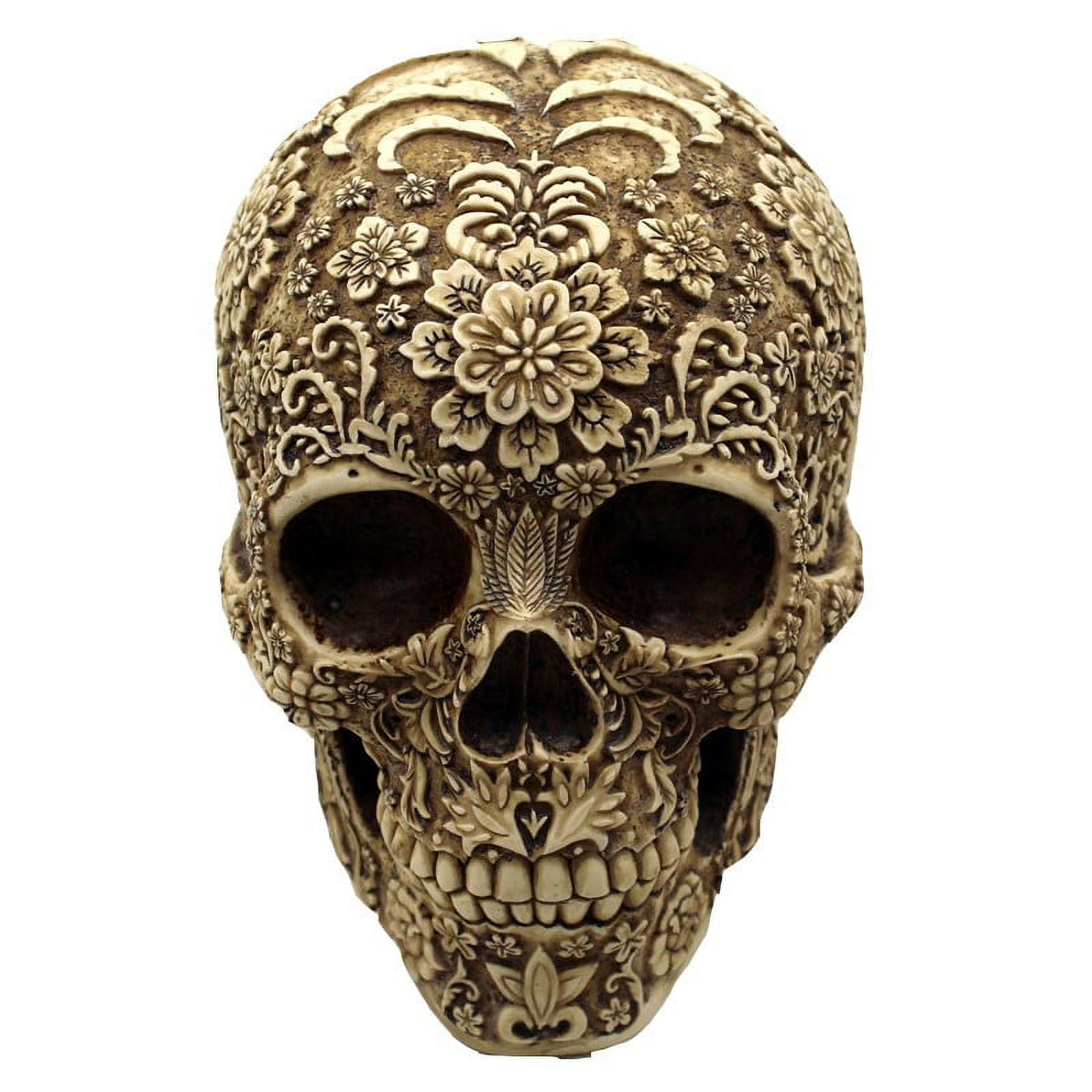 8.1’’ Human Head Skeleton Figurine Unique Collectible For Home Display