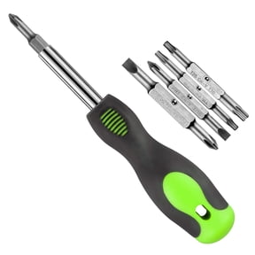 8 in 1 Screwdriver, Portable multi-purpose screwdriver setHigh-Strength Bits, Phillips, Slotted, TorxSuitable for outdoor and daily repair tools,Practical hand tools