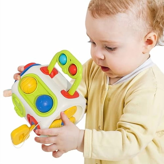 8 in 1 Toddler Travel Toys,Sensory Busy Toys for Child,Christmas Birthday Gift Shape Color Recognition Fine Motor Skills Game for Boys Girls 18 Month 1 2 Year Old Kids.