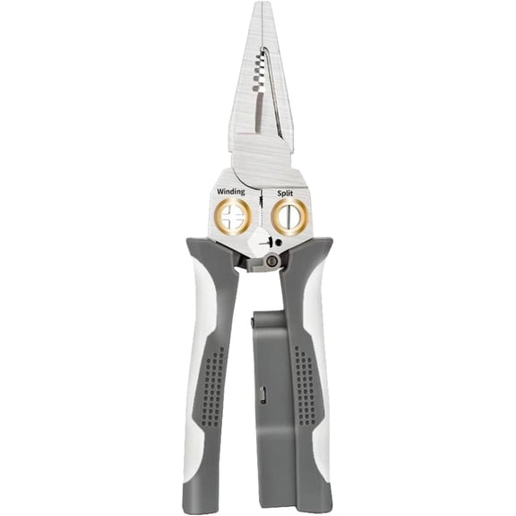 8 In 1 Wire Stripper With  Tester, Multi-Function Electric Wire Stripping Tool For  And Pulling Pliers, Electrician Repair Tool, Wire Strippers Electrical (Gray)