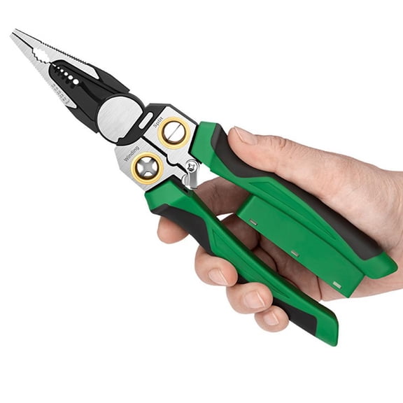 8 in 1 Wire Stripper with Voltage Tester,2026 NEW Multifunctional Heavy Duty Wire Stripping Pliers,Professional Wire Stripper Electrical Pliers for Cutting Pulling Scraping and Pressing