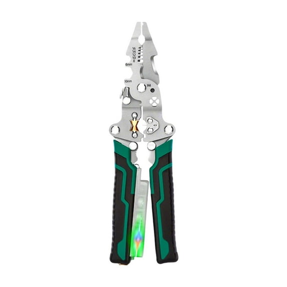 8 in 1 Wire Stripper with Voltage Tester, Electric Pliers, 2025 New Multi-function Electric Wire Stripping Tool for Cutting and Pulling Pliers, Electrician Repair Tool (1PC)