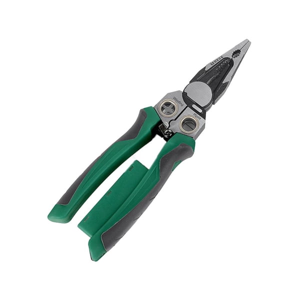 8 in 1 Wire Stripper with Voltage Tester,New Heavy Duty Wire Stripper Pliers,Tester Hot/Neutral Wires,Multifunctional Electric WireStripping Tool Electrical Pliers for Cutting and Splitting