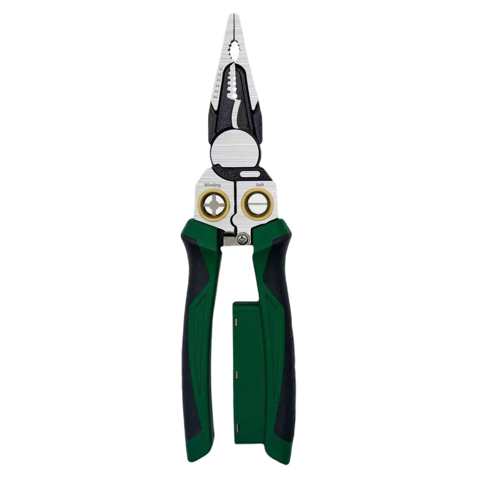 8 in 1 Wire Stripper with Voltage Tester, Wire Stripping Pliers for Electricity Measurement, 2026 New Wire Stripper for Cutting and Pulling Wires, Cable Scissors for Scraping(Green,8.6x2.3")
