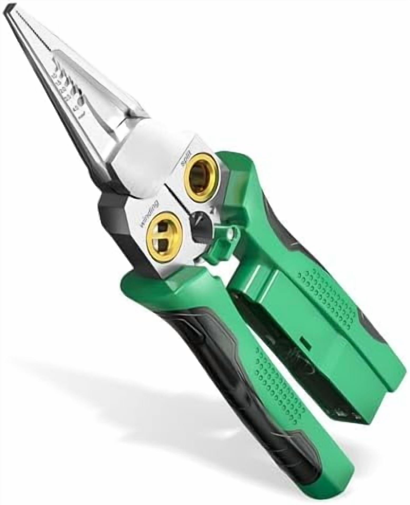 8 in 1 Wire Stripping Pliers with Voltage Tester, Multi-function Wire Stripper Electrician's Pliers, Electric Wire Stripping Tool, Electrician Repair Tool (Green)$$Tools & Hardware Other