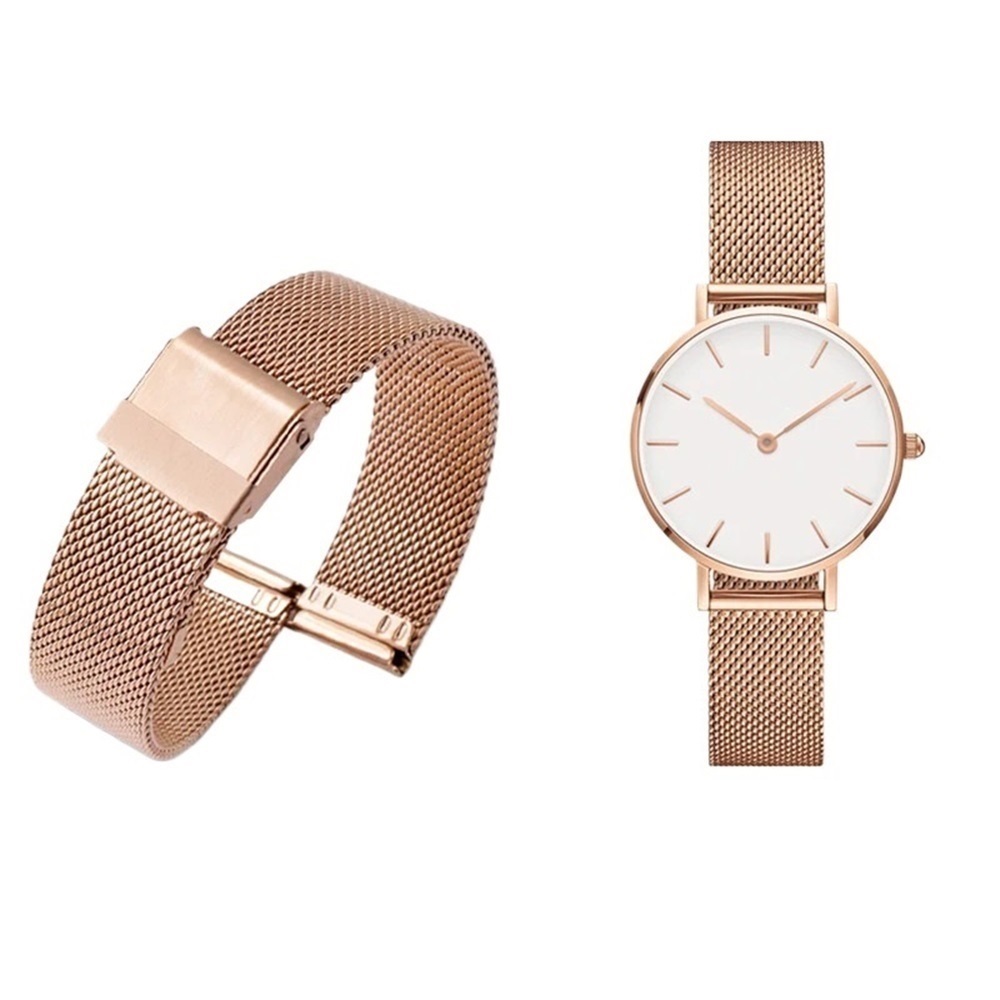 Cinturino Orologio In Pelle Unisex 12-24mm - Nero/Rosa/Bianco/Rosso (Fatto A Mano)
