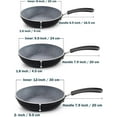 thumbnail image 1 of 8/10/12" Nonstick Frying Saute Pan Set with Induction Compatible Bottom, Black, 1 of 6