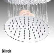 8 10 12 Round Square Rainfall Stainless Steel Shower Head Bathroom Top Ceiling
