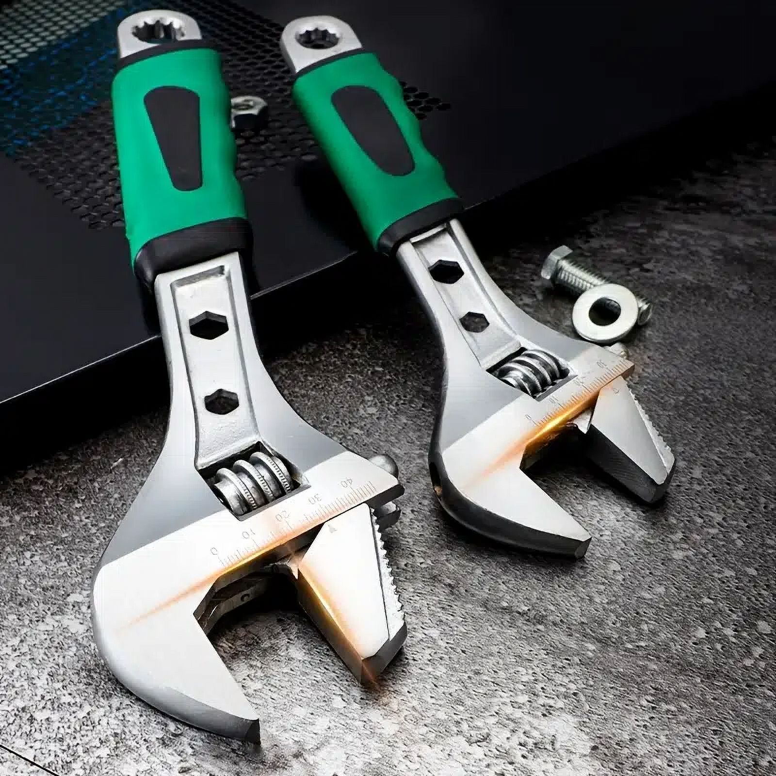 8/10 Inch Adjustable Wrenches Set, Shifter Movable Spanners Set