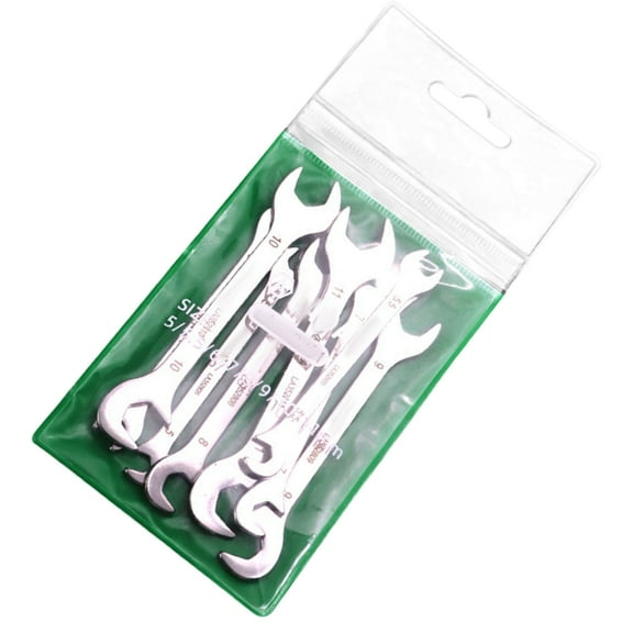 8/10 Piece Compact Mini Doube Open End Wrench Set for Easy Storage and Transport
