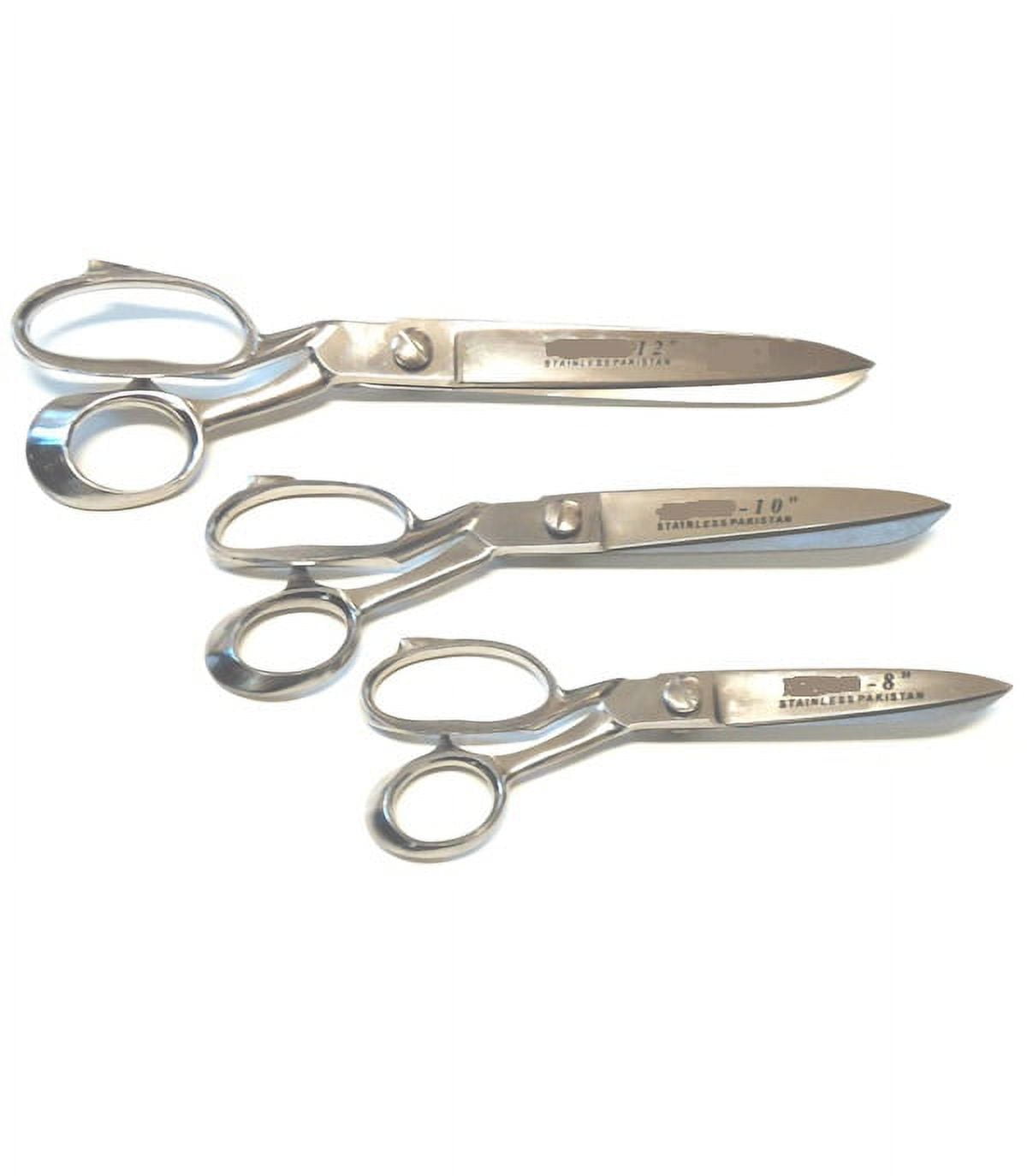 8″, 10″ and 12″ Professional Tailor Sewing Shears Scissors 3pcs Stainless Steel