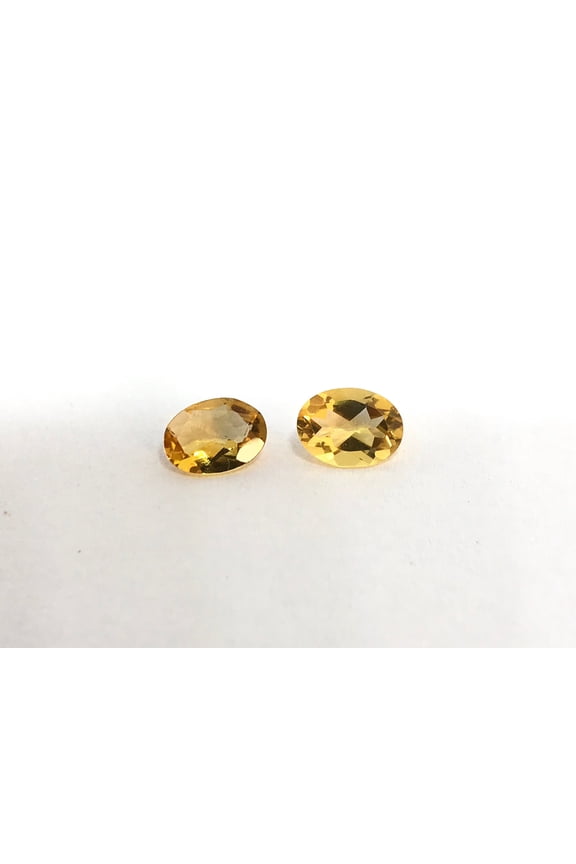 8/10 mm oval natural citrine loose gemstone