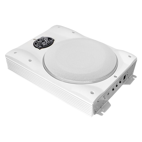 8'' 1000 Watts Low-Profile Super Slim Active Amplified Marine/Waterproof Subwoofer System