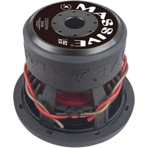 8" 1000W RMS 2-Ohm 2.5" DVC Subwoofer Massive Audio HIPPO Series MA-H82XR