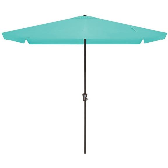 8*10ft Rectangular Patio Market Umbrella with Sagging EdgeUV Risistance,Crank & Tilt