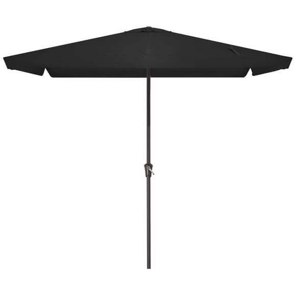 8*10ft Rectangular Patio Market Umbrella with Sagging EdgeUV Risistance,Crank & Tilt