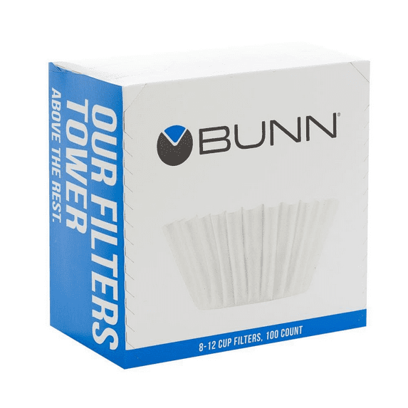 8-12 Cup Coffee Filters Heavy Weight Paper 100/Pack 6 Count