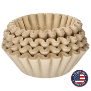 8-12 Cup Coffee Filters, Unbleached, Natural - Pack of 200