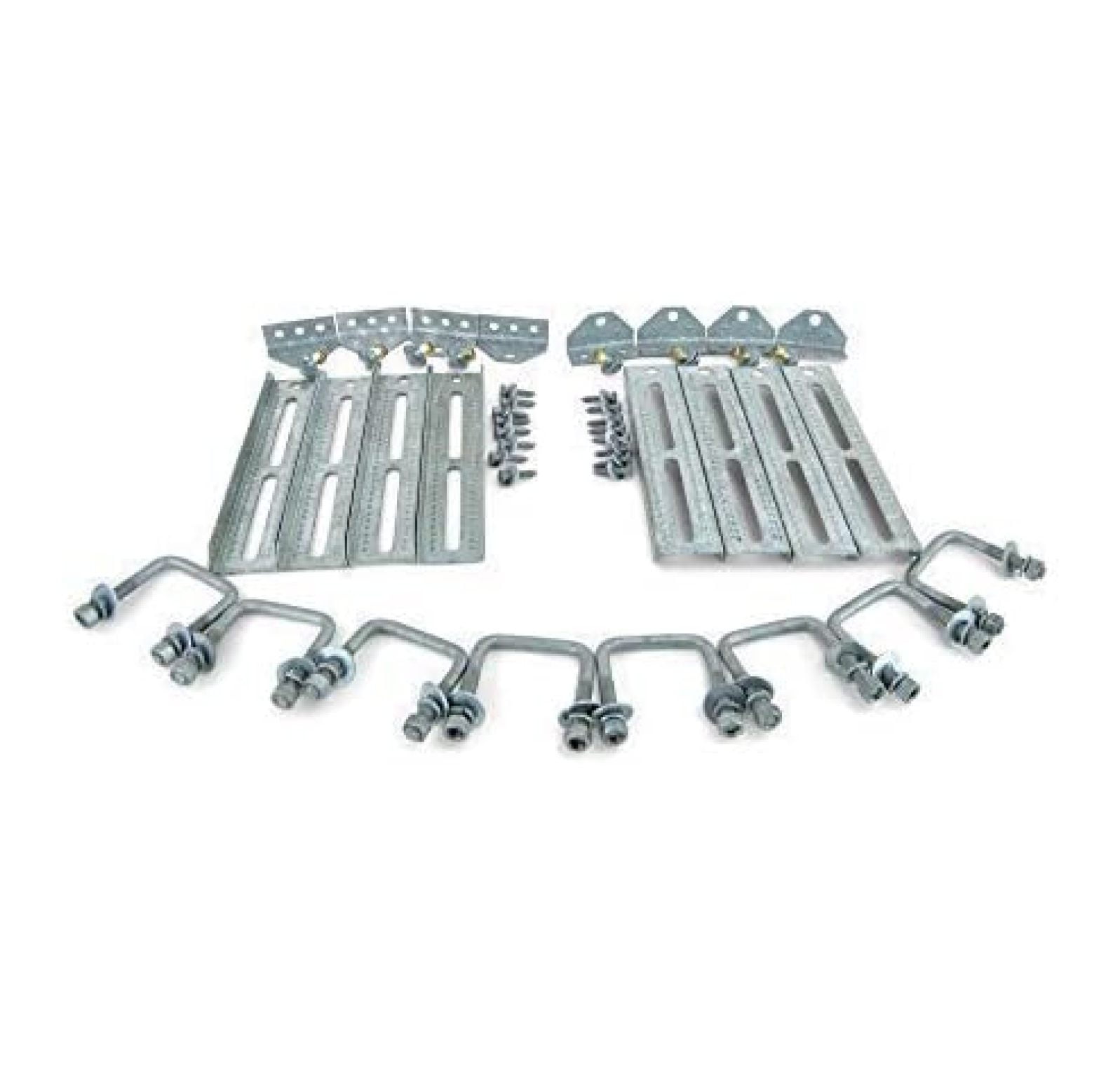 (8) 12" Galvanized Swivel Top Bunk Bracket Kit with Hardware for 2x3