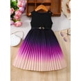 thumbnail image 1 of 8-12 Years Teenage Party Dresses Spring Summer Purple Gradient Dress For Girls With Belt Kids Clothes Teen Dress 2026, 1 of 7
