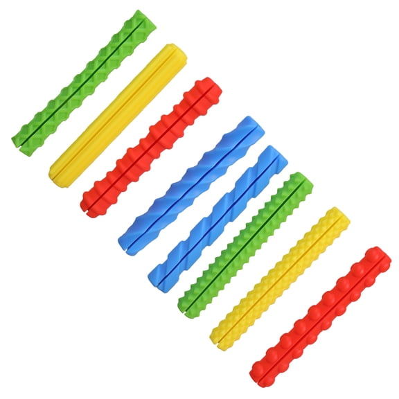 8/12Pcs Textured Ergonomic Writing Aid for Students Left/Right Handed Silicone Grippers