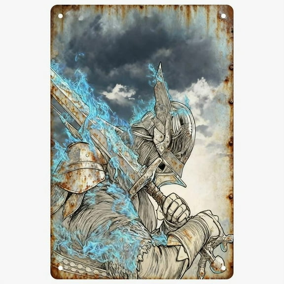 8*12inch Metal Tin Sign, Wall Decor, Vintage Style, Elden Ring Posters ,Gift For Video Game Enthusiast ,Christmas Gifts For Boyfriend,Gamer Room Decor For Boys, Home Decoration For Boys-Hanging