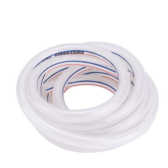 8/12mm PVC Reinforced Flexible Braided Tube Clear Hose For Garden Irrigation