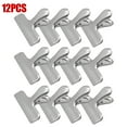 thumbnail image 1 of 8/12pcs Set Metal Chip Bag Clips Stainless Steel Home Kitchen Food Snack Clips, 1 of 4