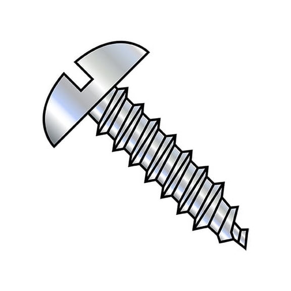 8-15X3/4 Slotted Round Self Tapping Screw Type A Fully Threaded Zinc (Pack Qty 3,000) BC-0812ASR