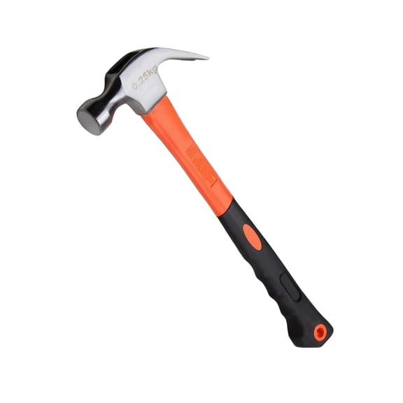 8/16/24oz Straight Rip Fiberglass General Purpose Claw Hammer, with Smooth Face & Non-slip Grip