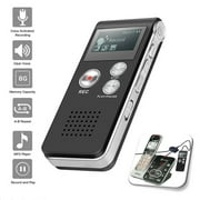 8/16/32GB Lecture Digital Voice Recorder Dictaphone Audio MP3 Sound Mini Spy Recorder Mic