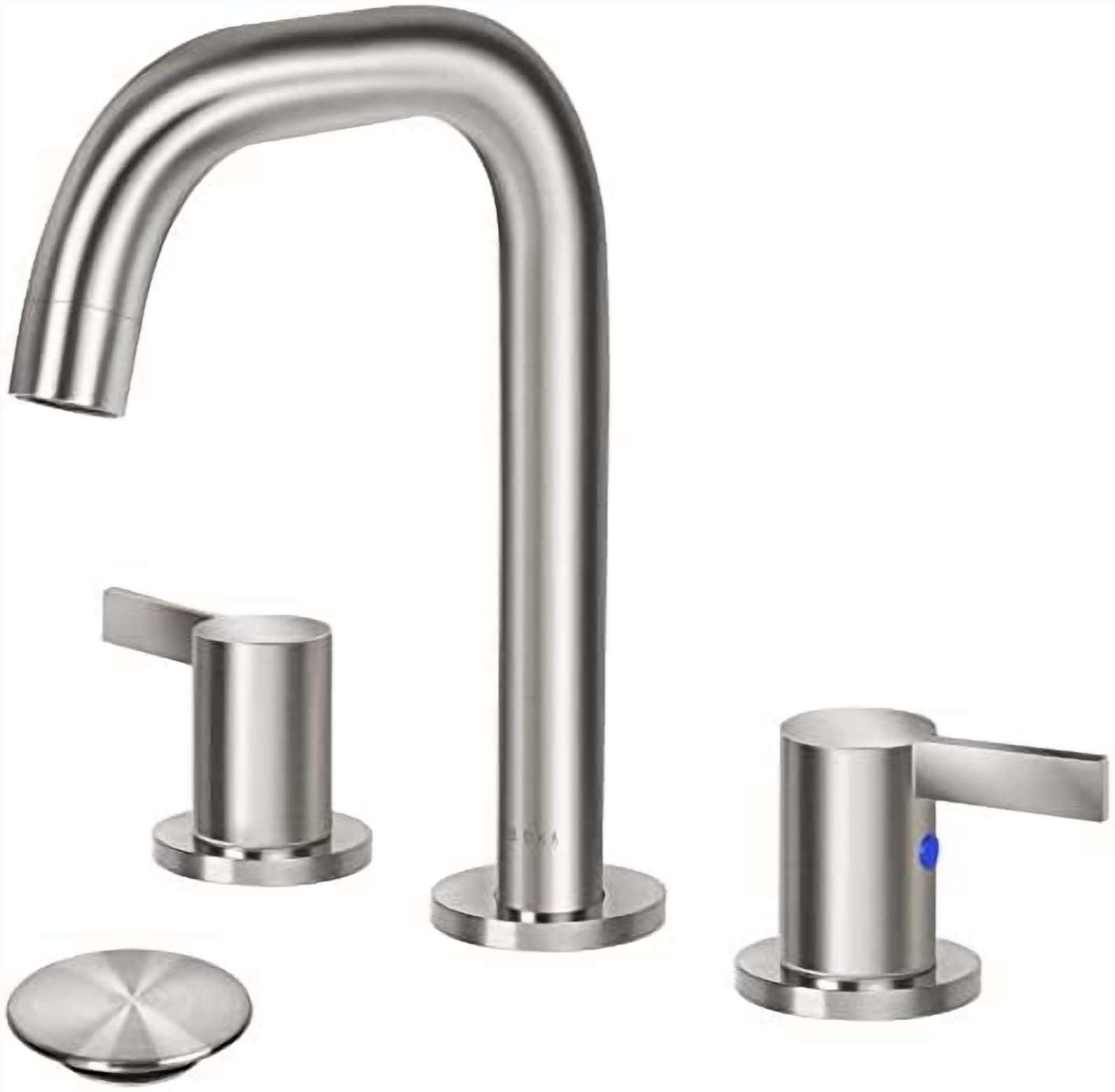 8-16 Inch Widespread Bathroom Faucet 2 Handles Brushed Nickel ...