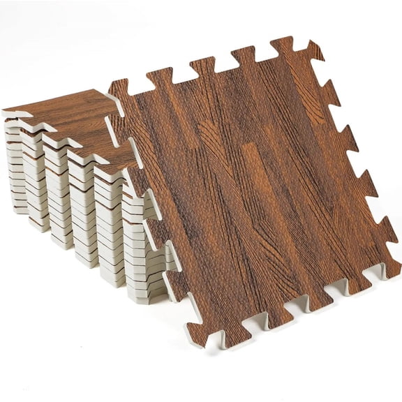 8/16 Pcs 30x30cm Wood Grain Puzzle Mats EVA Interlocking Foam Patchwork Rug Children's Crawling Carpet Fitness Exercise Flooring