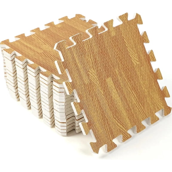 8/16 Pcs 30x30cm Wood Grain Puzzle Mats EVA Interlocking Foam Patchwork Rug Children's Crawling Carpet Fitness Exercise Flooring