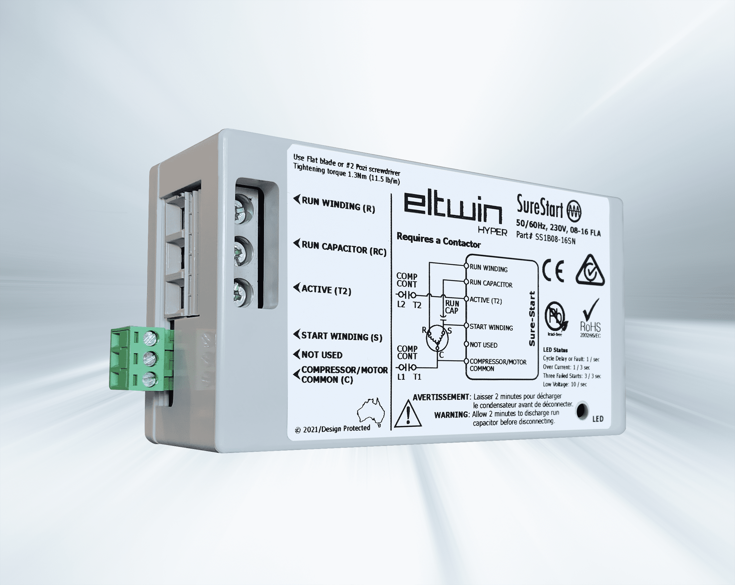 816A Soft Starter for Residential AC Units 1.75 3 Ton. EltwinHyper
