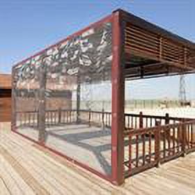 8*16FT Commercial PVC Waterproof Clear Awning Canopy Curtain Enclosure Graden