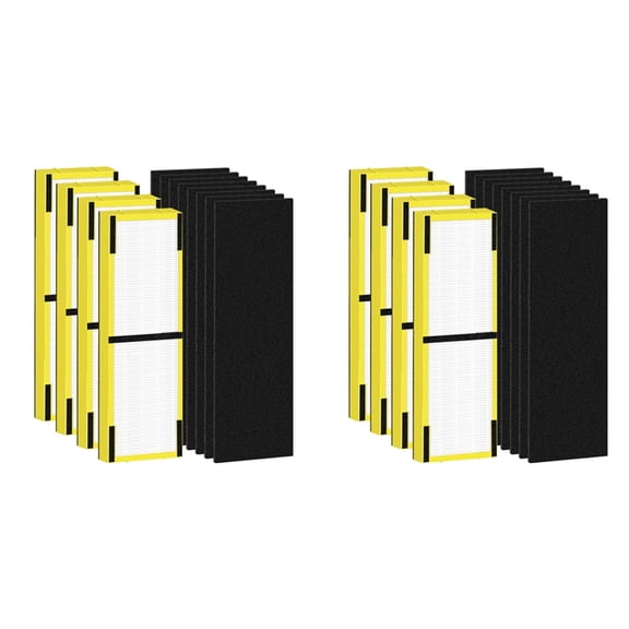 8+16PCS FLT4825 HEPA Filter B Replacement Compatible for G-Guardian Air Purifiers AC4825/4825E/4825W/4300/4800/4900/4850