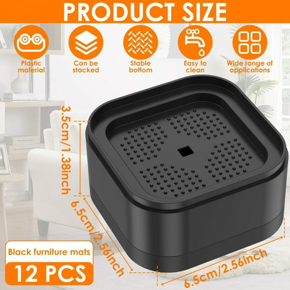 8/16Pcs Furniture Risers Heavy Duty Sofa Riser Nonslip Bottom Adjustable Table Risers Stackable Bed Lifter Furniture Accessories