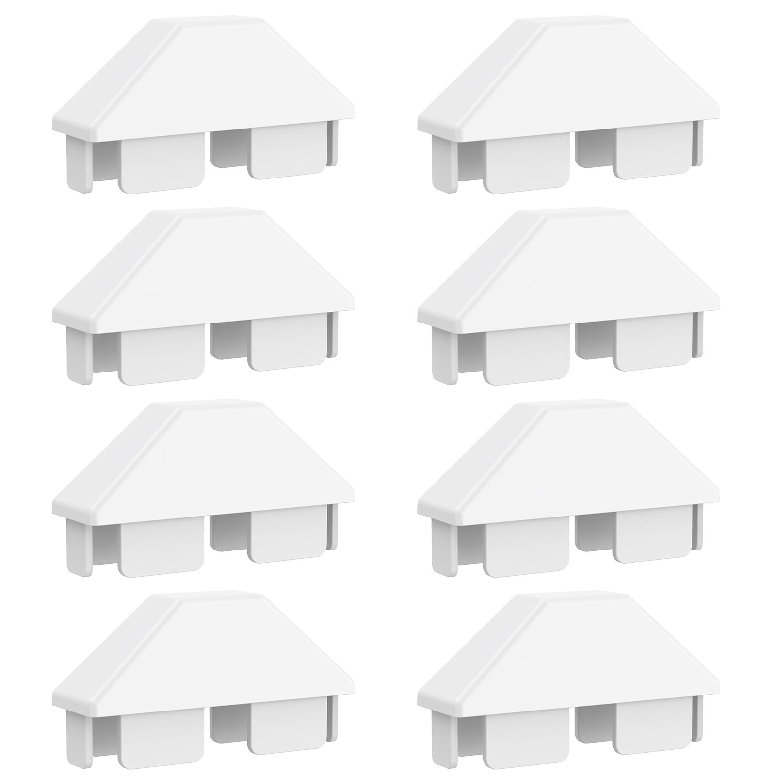 Plastic Tent Stake Caps - 50 Pack, White Protective Covers For Stakes Up To 2" Diameter, Safety & Aesthetic