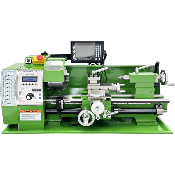8*16in Precision Instrument Metal Lathe Benchtop Mini Lathe Machine 110V 50-2500rpm