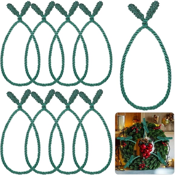 8/18-PCS 20-Inch Reusable Christmas Garland Ties - Flexible Decorative Twist Ties for Banister, Holiday Crafts, and Gift Wrapping
