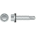 thumbnail image 1 of 8-18 x 0.63 in. Unslotted Indented Hex Washer Head Screws Zinc Plated Box of 5000, 1 of 1