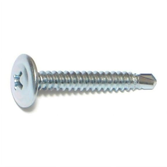 #8-18 x 1-1/4" Zinc Plated Steel Modified Phillips Truss Head Self-Drilling Screws