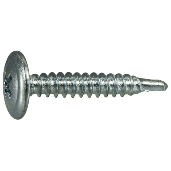 #8-18 x 1" Zinc Plated Steel Modified Phillips Truss Head Self-Drilling Screws SSMTS-062